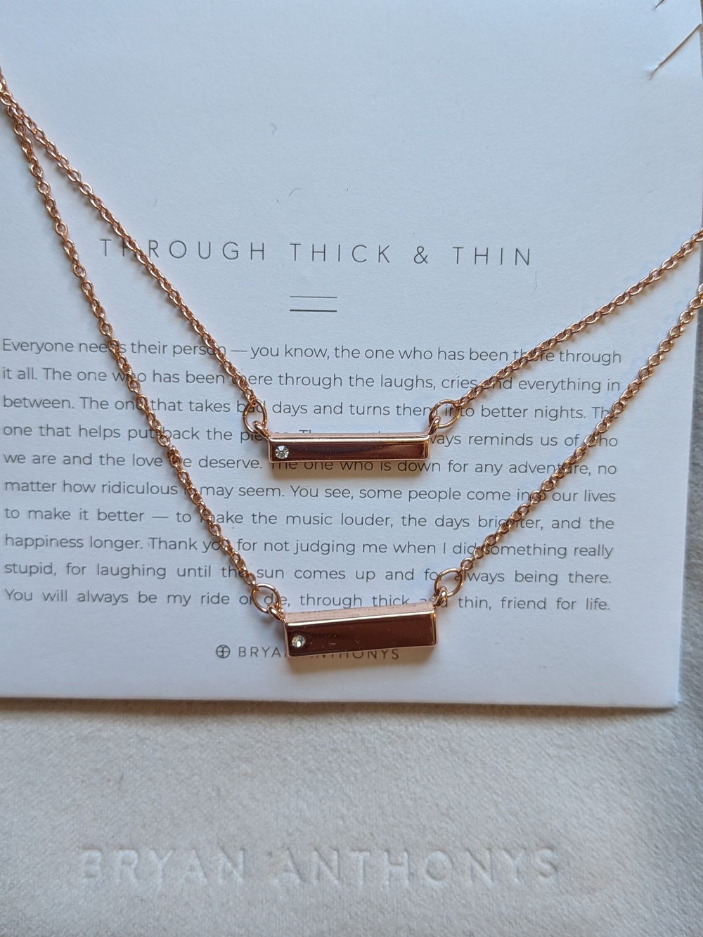 Bryan Anthonys Rose Gold Necklaces (2 Separate Ones)